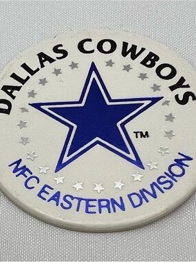 VTG Dallas Cowboys Division Pog Rare 1994 NFL Football Laserform 90's Milk Cap